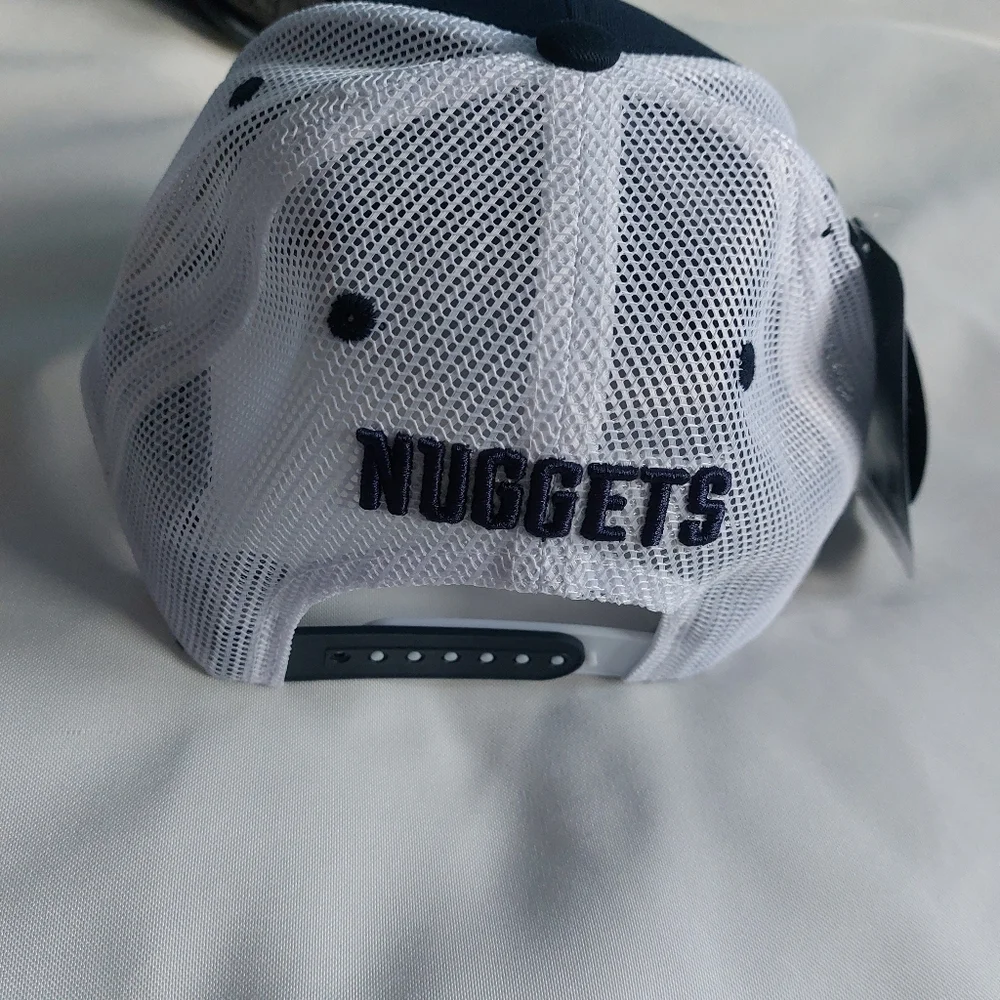 Zephyr Nuggets NBA Navy‎ and White Cap with Gold Embroidery